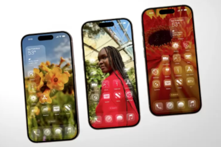 Imagem do novo visual do iPhone