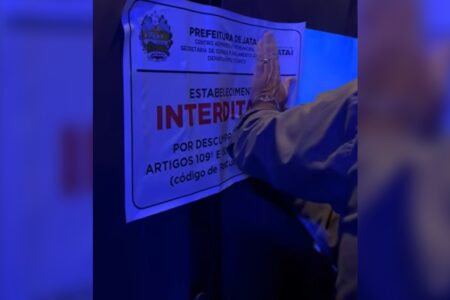 Operação conjunta fecha estabelecimento em Jataí