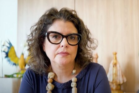 Secretária Andréa Vulcanis: lixão de Goiânia em situação crítica (Foto: Reprodução)