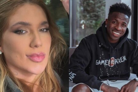 Vini Jr. e Virginia Fonseca são vistos juntinhos em festa de aniversário do jogador Evento chamou atenção por ter proibido o uso de celulares