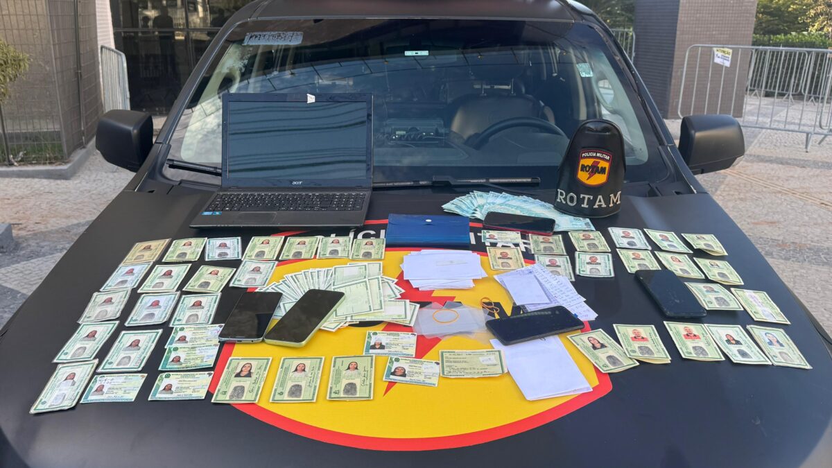 Imagem do material apreendido