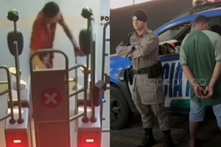 Homem é preso após matar desafeto a facadas no Jardim Novo Mundo, em Goiânia Câmeras de segurança filmaram a vítima andando ensanguentada