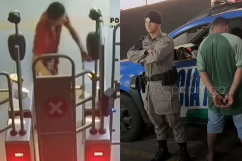 Homem é preso após matar desafeto a facadas no Jardim Novo Mundo, em Goiânia Câmeras de segurança filmaram a vítima andando ensanguentada