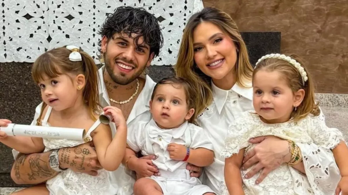 Virginia e Zé Felipe posam com os filhos em parque em Goiânia | Mais Goiás