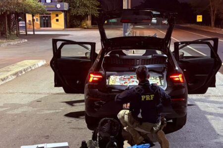 PRF apreende carga de medicamento para emagrecimento na BR-153