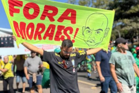 Bolsonaristas fazem ato pró-Trump em Brasília (Foto: Reprodução)