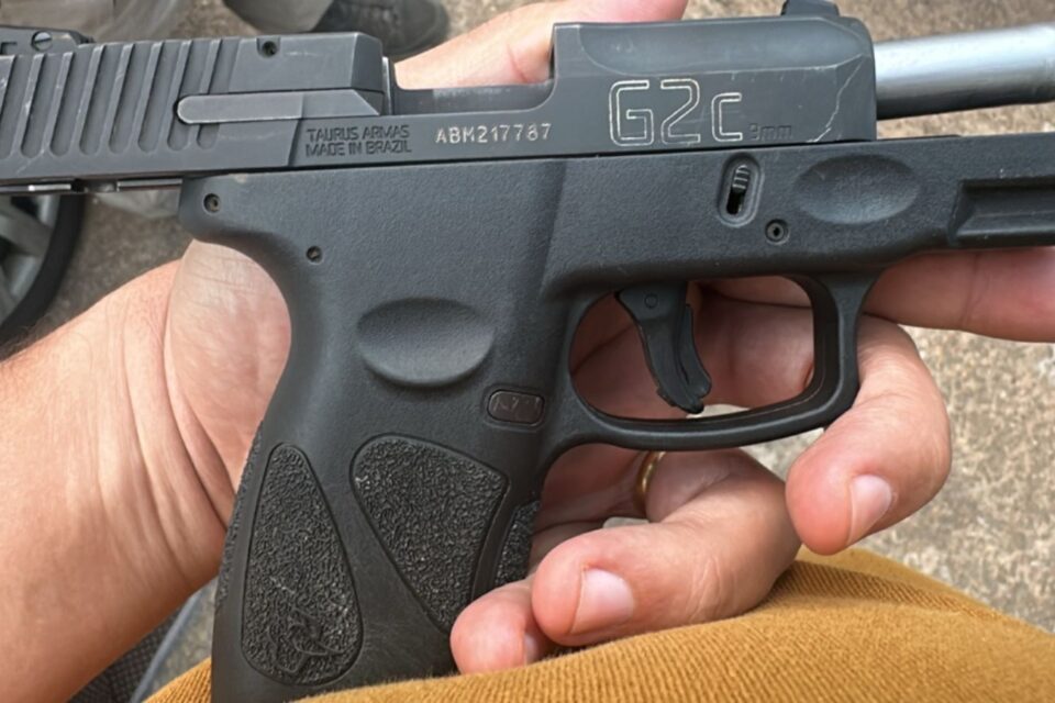 Arma que teria sido usada no crime