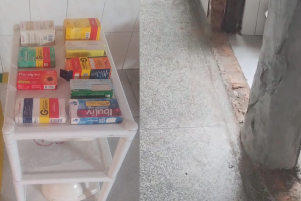 Imagens que constam no relatório das mães em visita a unidade 