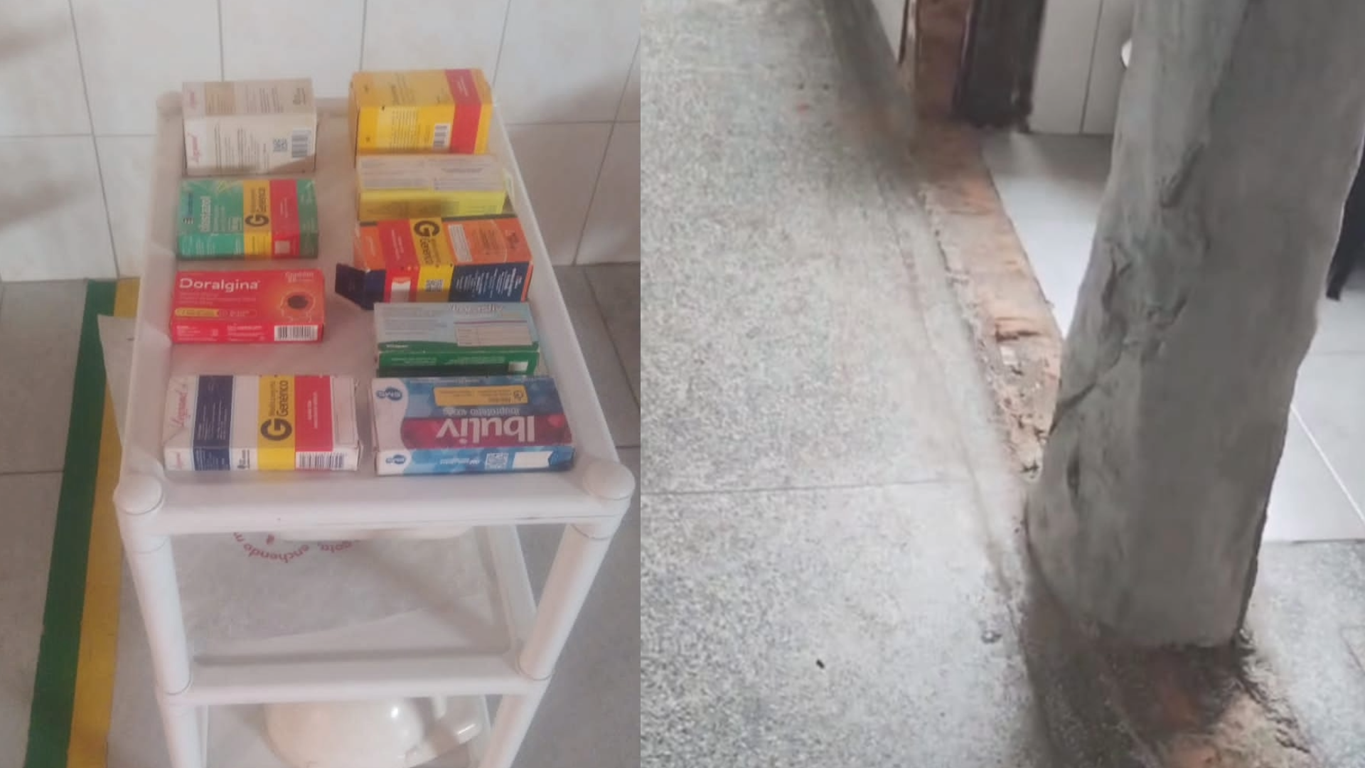 Imagens que constam no relatório das mães em visita a unidade 