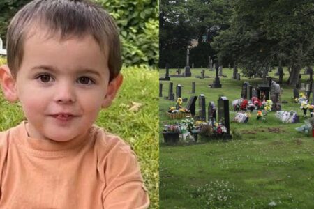 Menino de 4 anos morre após ser atingido por cruz de pedra em cemitério Acidente aconteceu enquanto família prestava homenagens no local