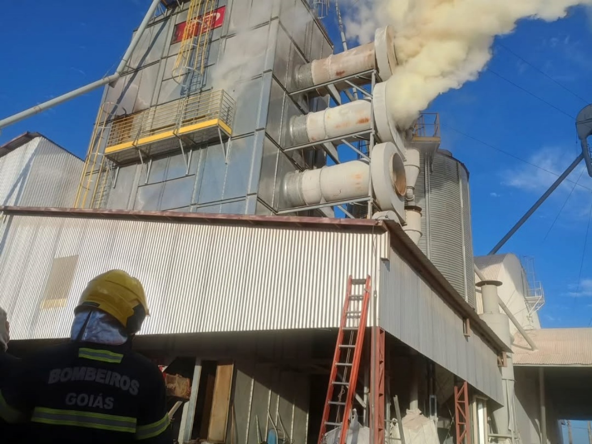 Imagem do local do incêndio