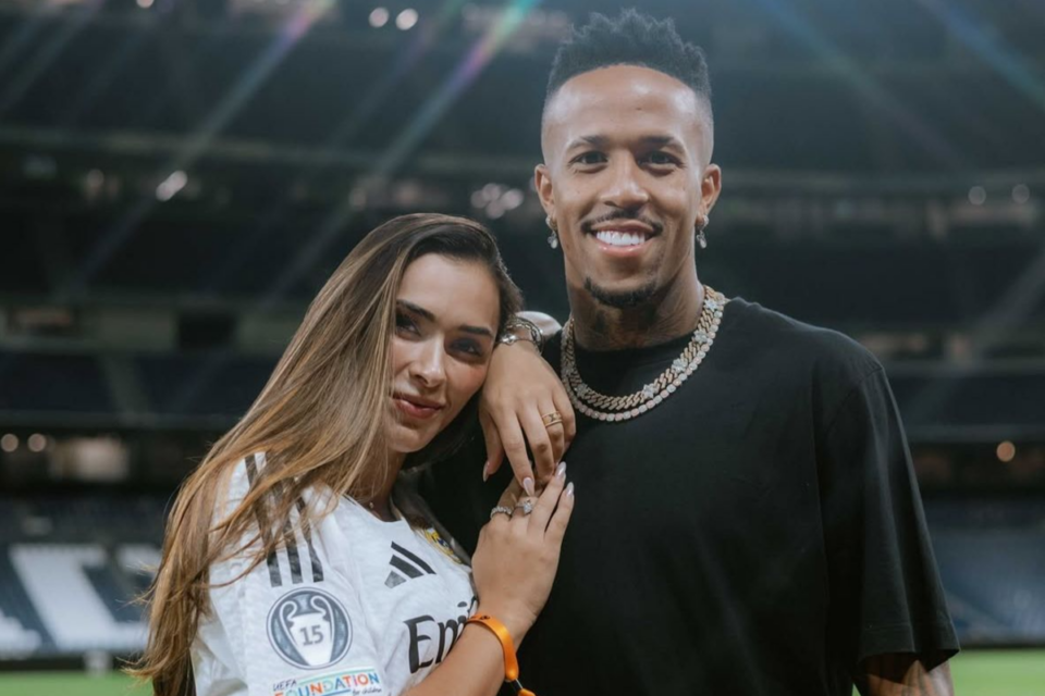 Éder Militão e Tainá Castro (Foto: Reprodução/Instagram)