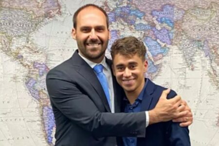 Eduardo Bolsonaro critica Nikolas Ferreira e rompe com o deputado "triste ver a que ponto o Nikolas chegou", escreveu filho do ex-presidente