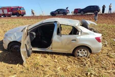 Imagem do carro após o acidente