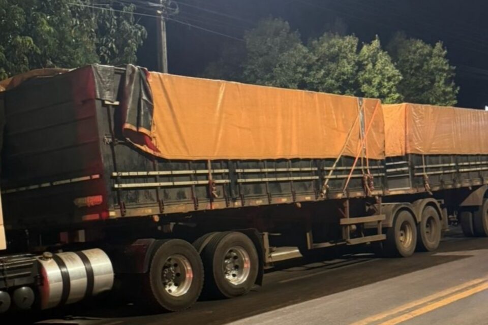 Imagem do caminhão usado no esquema