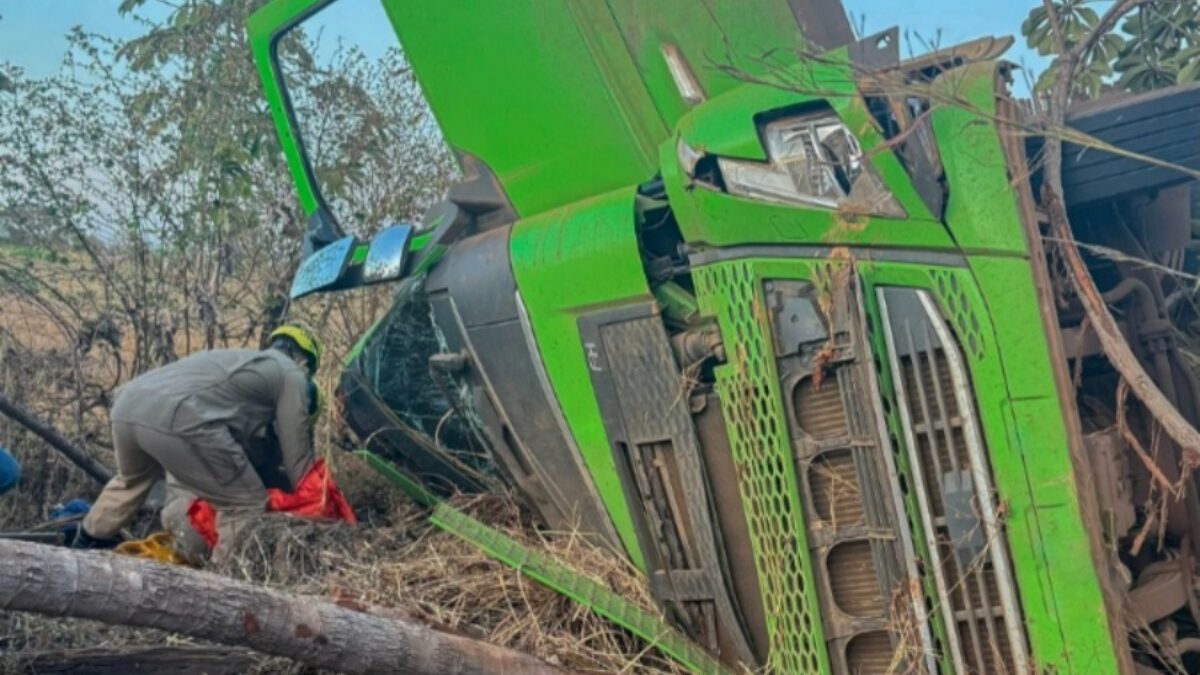 Imagem frontal do veículo no momento do salvamento