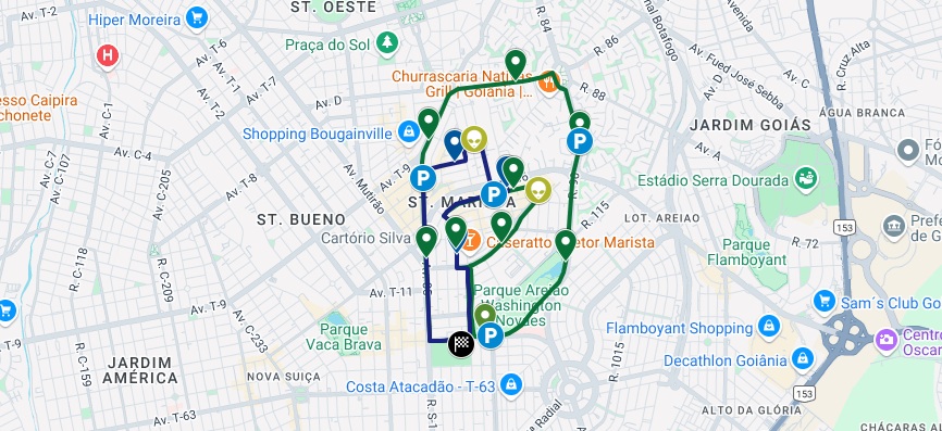 Goiás divulga percurso da primeira edição da “Corrida do Verdão” 1 Percurso da Corrida do Verdão