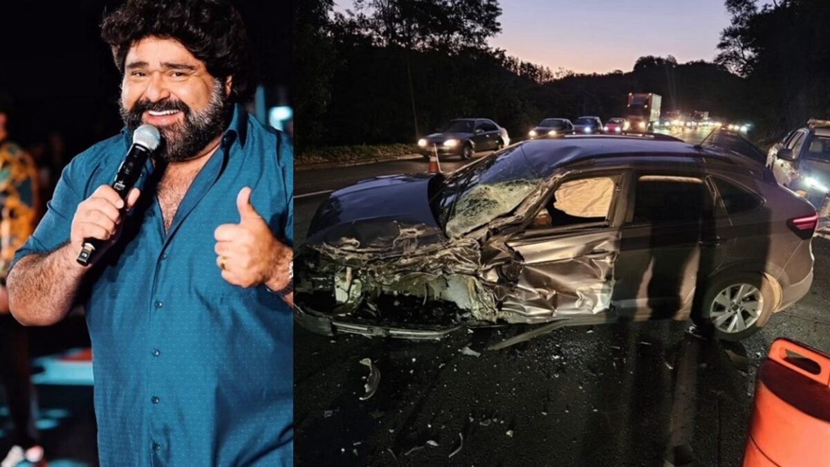 Fabiano, dupla de Cesar Menotti, sofre acidente em rodovia: 'Carro acabou' Veículo com o sertanejo capotou; cantor se manifestou nas redes