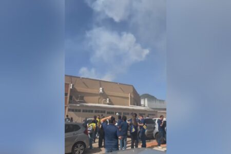 Incêndio na churrascaria Favo de Mel (Foto: Reprodução)