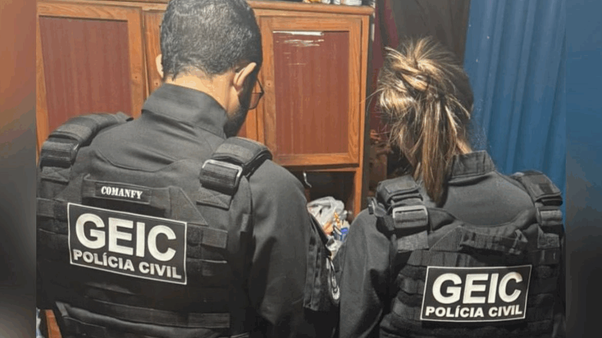 Polícia Civil realiza operação relacionada a armazenamento de imagens de abuso de menores (Foto: Divulgação/PCGO)