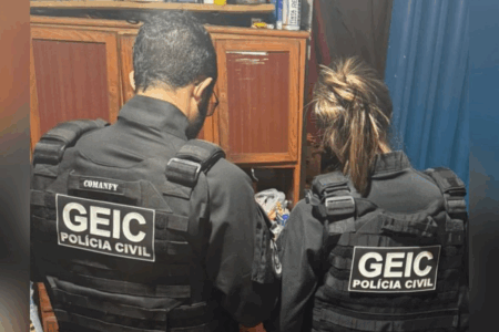 Polícia Civil realiza operação relacionada a armazenamento de imagens de abuso de menores (Foto: Divulgação/PCGO)