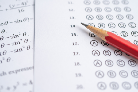 Imagem do gabarito de uma prova