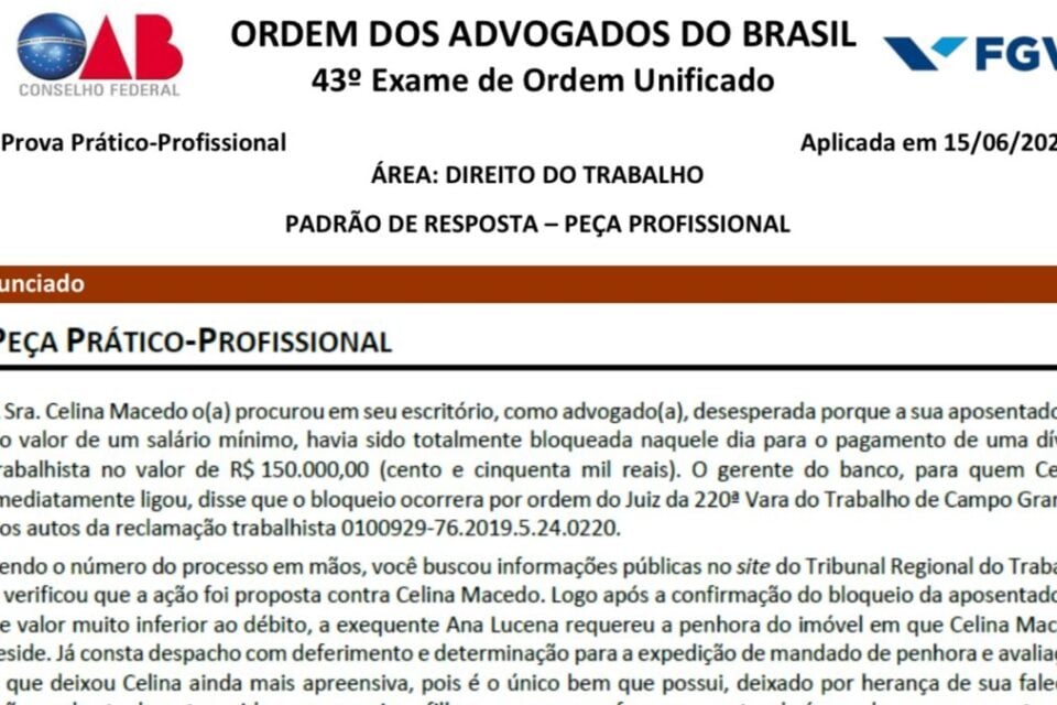 Justiça manda OAB considerar mais uma resposta para questão polêmica do exame de Ordem