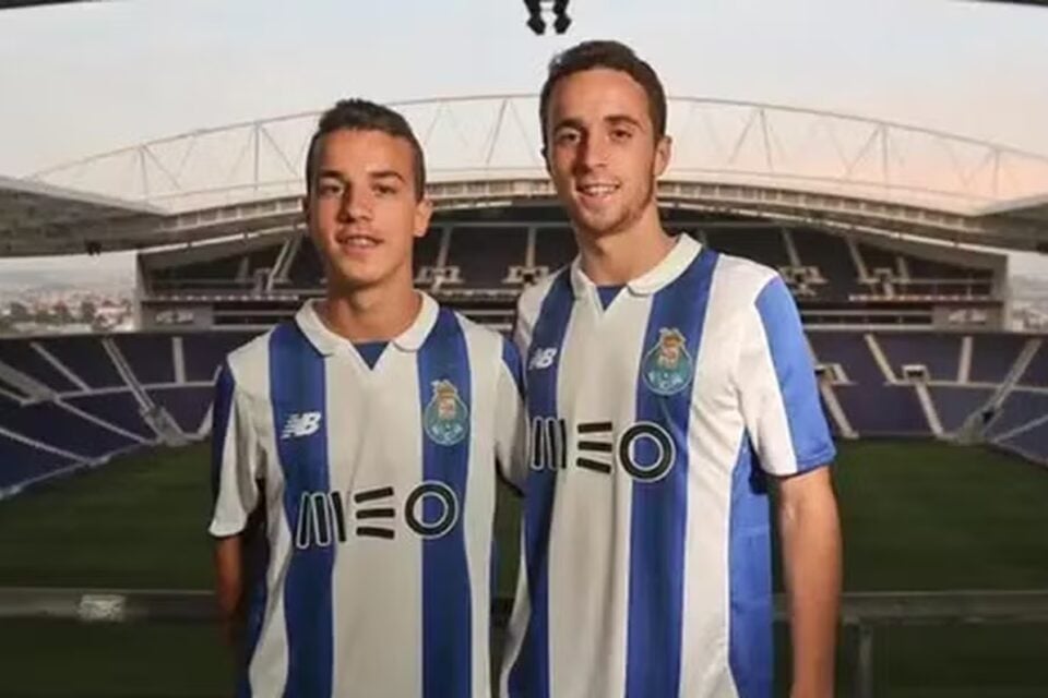Diogo Jota e seu irmão André Silva