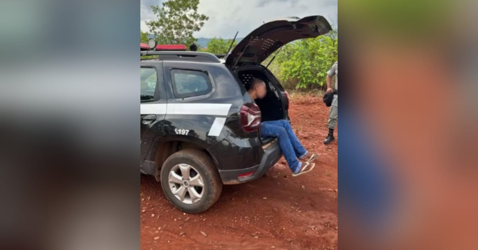 Imagem do dia da prisão