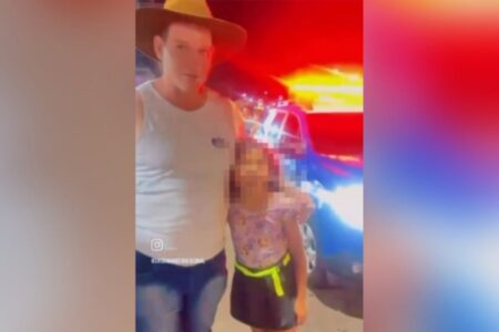 Imagem do pai no reencontro da filha