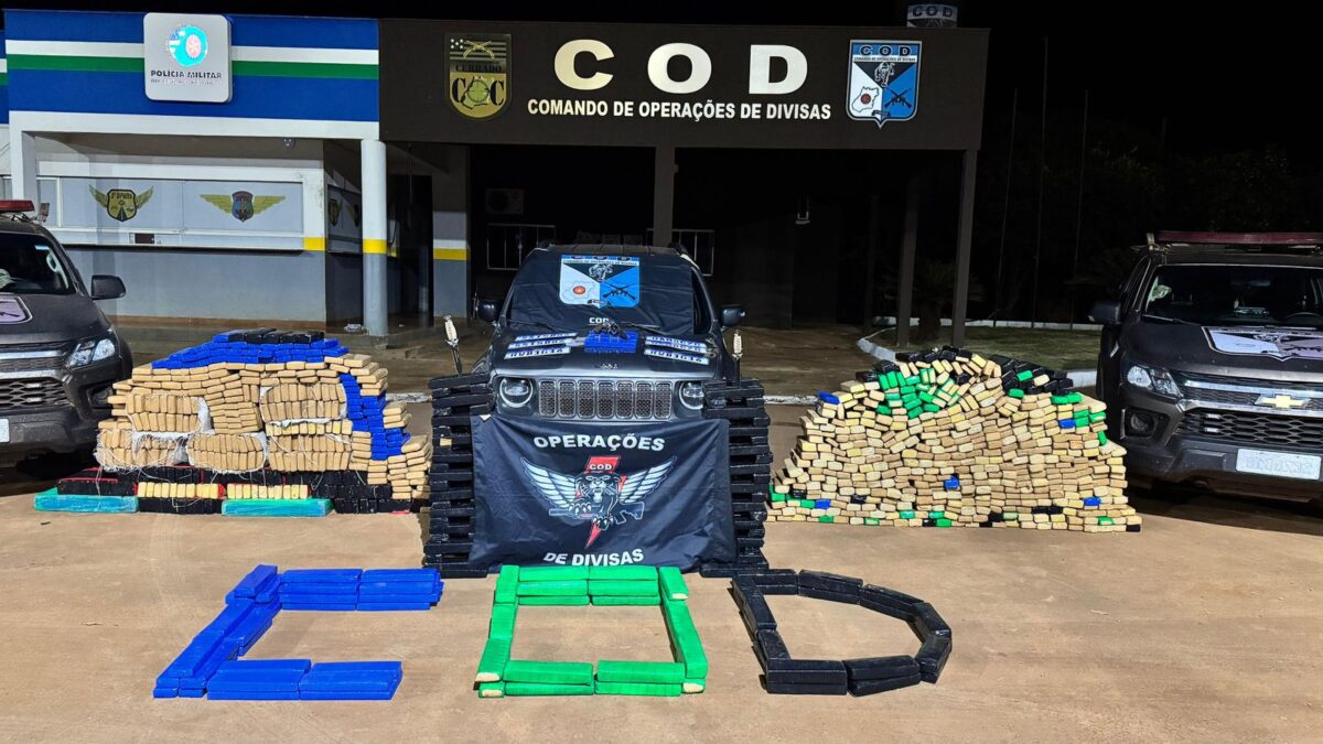 Confronto termina com apreensão de 1 tonelada de maconha em Goiás Suspeito morreu baleado perto da cidade de Chapadão do Céu