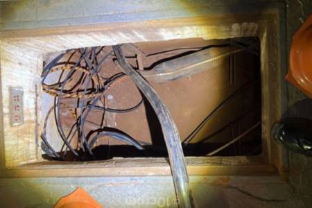 Suspeitos de furtar 400 kg de cabos subterrâneos são presos em Rialma (Foto: Divulgação/Polícia Militar)