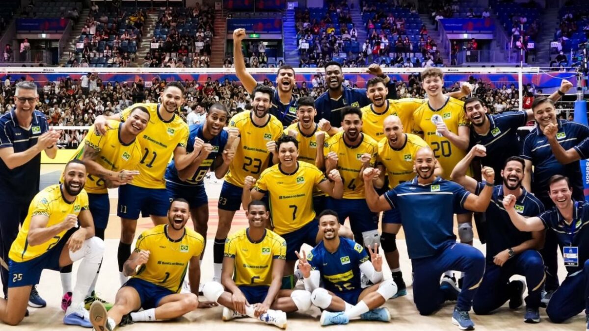 Brasil vence Argentina e se mantém na liderança da VNL