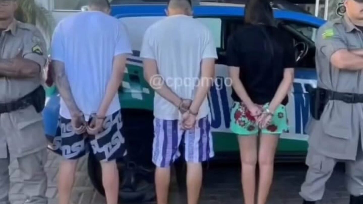 Trio é preso por tráfico de drogas na região do Anel Viário, em Goiânia