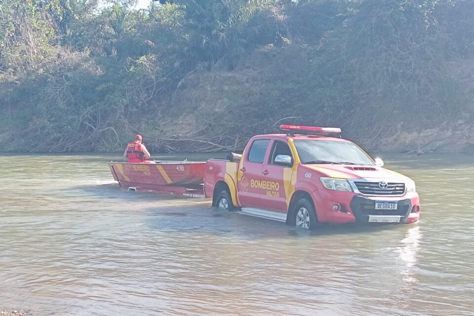 Imagem do resgate do corpo