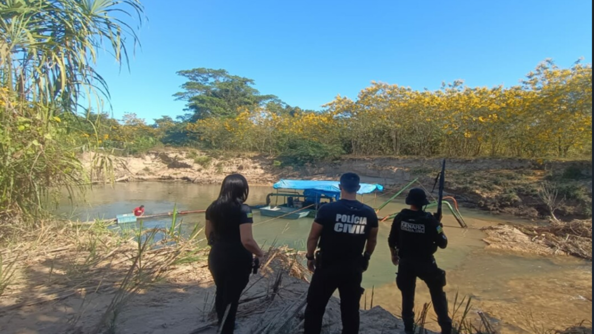 Polícia investiga crimes ambientais em Niquelândia (Foto: Divulgação)