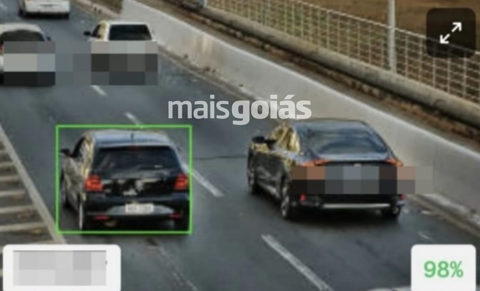 Imagem da fuga do suspeito