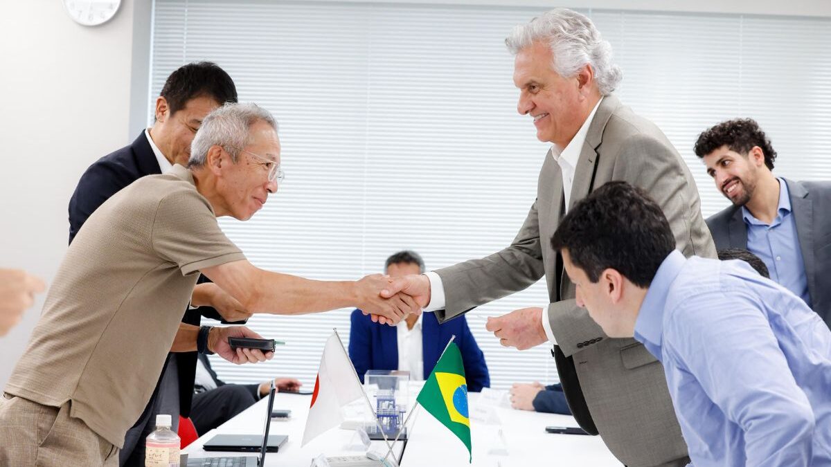 Caiado no Japão (Foto: Divulgação)