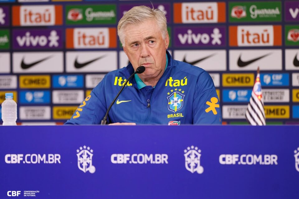Carlo Ancelotti, treinador da seleção brasileira