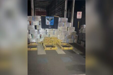 imagem de parte da droga apreendida