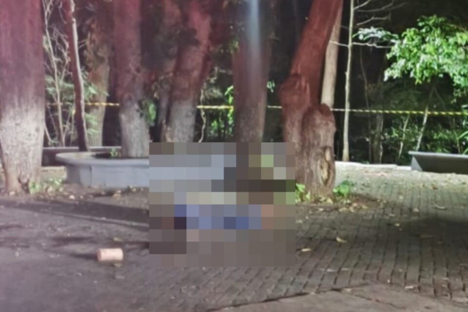 Imagem da cena do crime