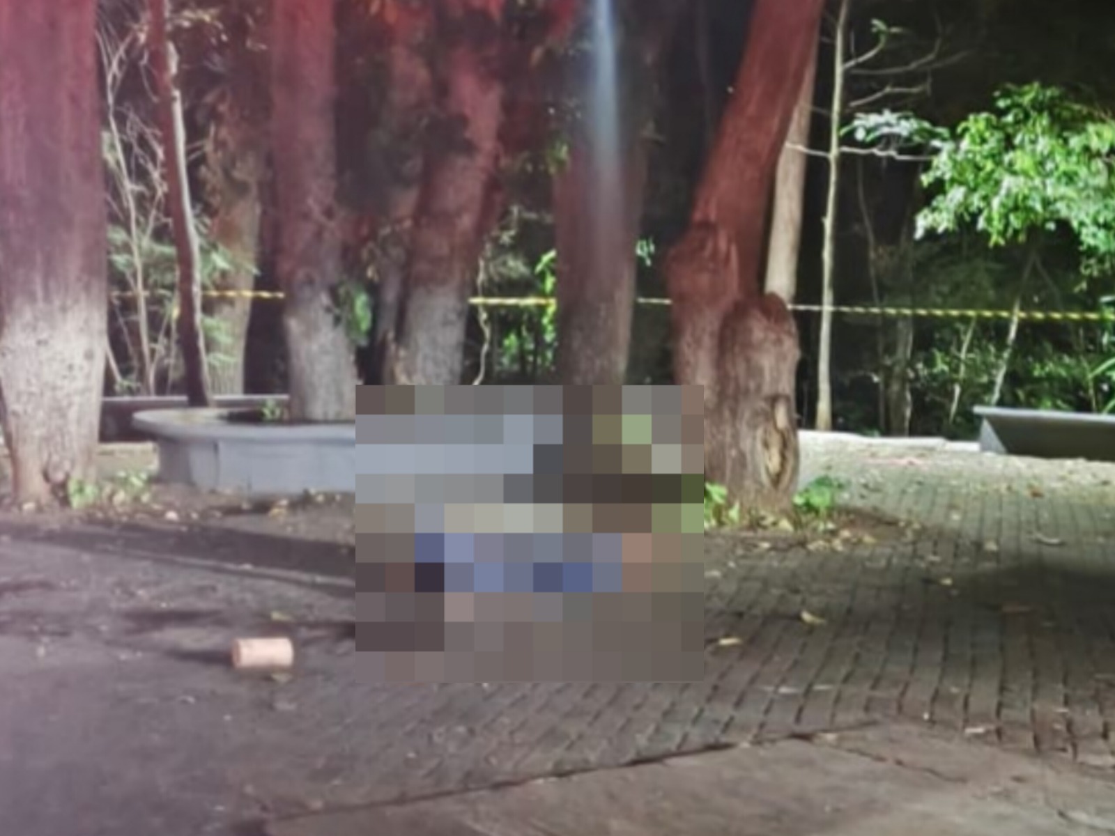 Imagem da cena do crime