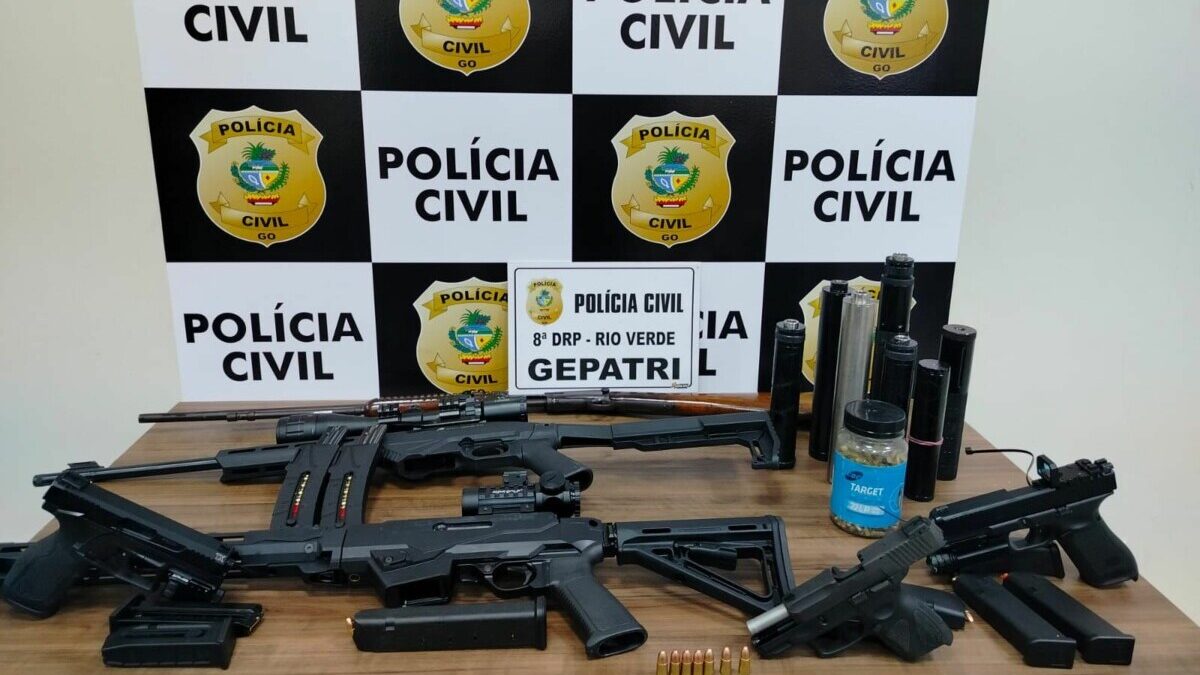 Polícia apreende 14 armas de fogo na região Sudoeste de Goiás