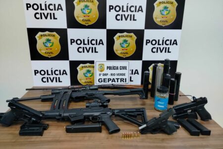Polícia apreende 14 armas de fogo na região Sudoeste de Goiás