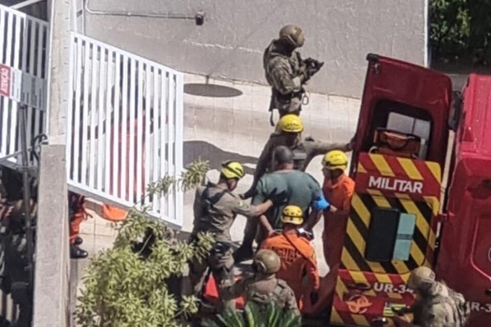 Homem em surto mobiliza forças de segurança em prédio no Jardim Goiás