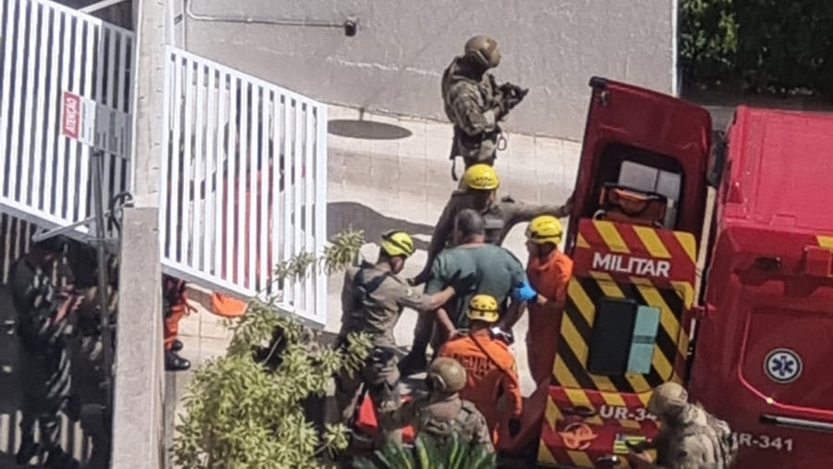 Homem em surto mobiliza forças de segurança em prédio no Jardim Goiás