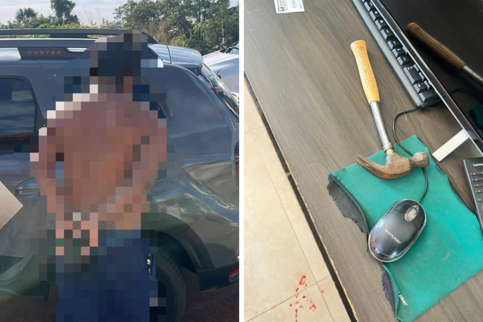 Homem é preso suspeito de agredir enteado com uma martelada na cabeça em Rio Verde