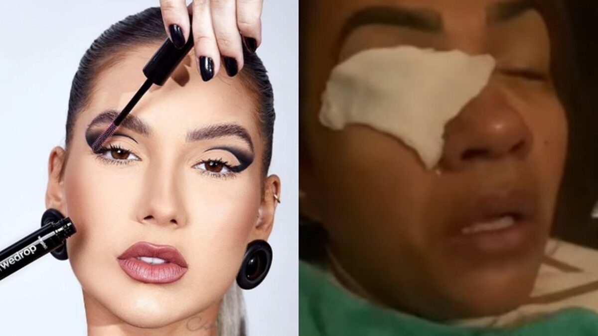 Mulher aplicou um fortalecedor de cílios Mulher diz ter ficado cega após usar produto de Virginia Fonseca; WePink se pronuncia