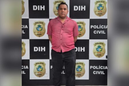 Imagem do suspeito preso pela PC