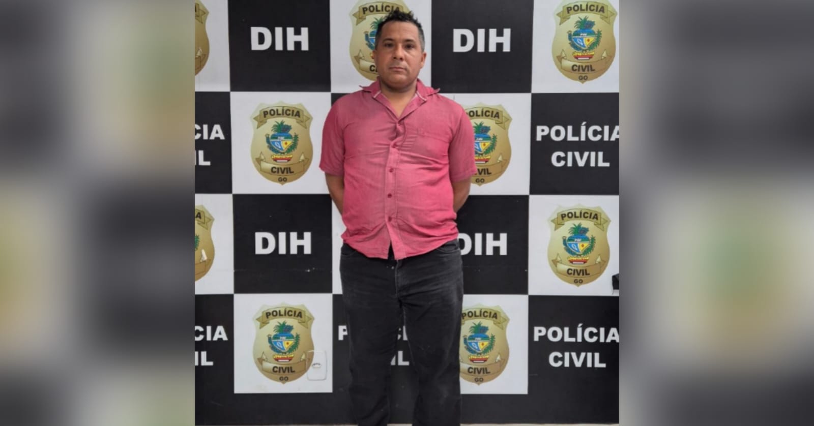 Imagem do suspeito preso pela PC